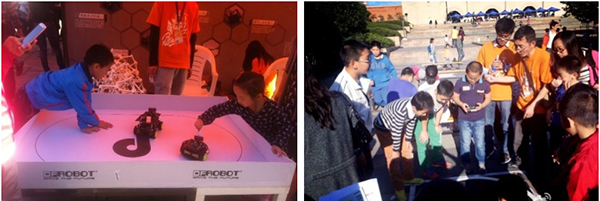 2014上海创客嘉年华机器人大赛奥松提供