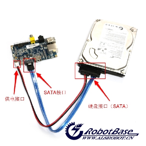 香蕉派硬盘连接线 banana pi专用 sata串口硬盘数据线