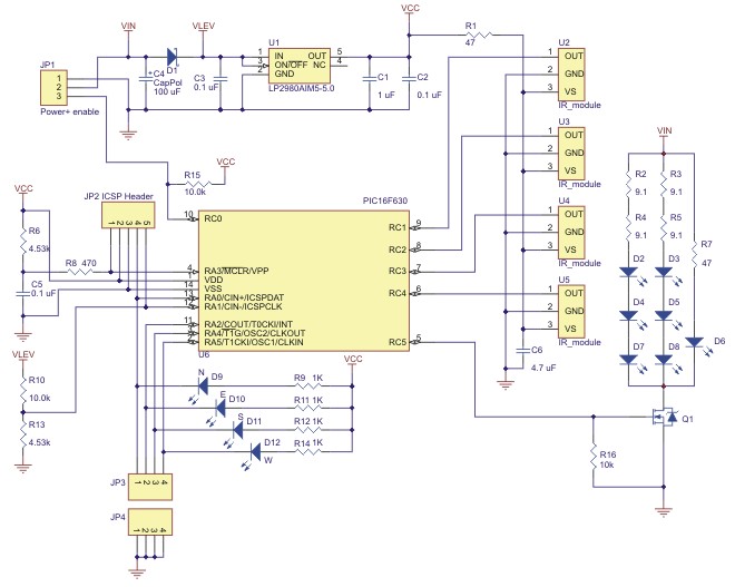 arduino 红外 光电传感器 红外追踪器 程控小车 pololu 原装进口